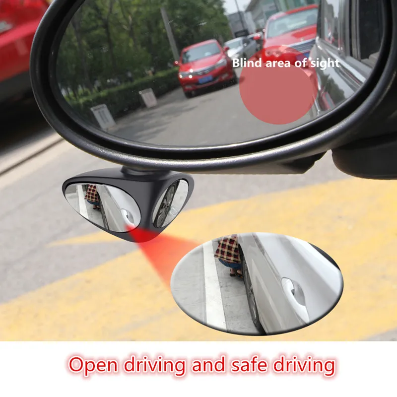 Автомобильное Зеркало для слепых зон с поворотом на 360 градусов регулируемое