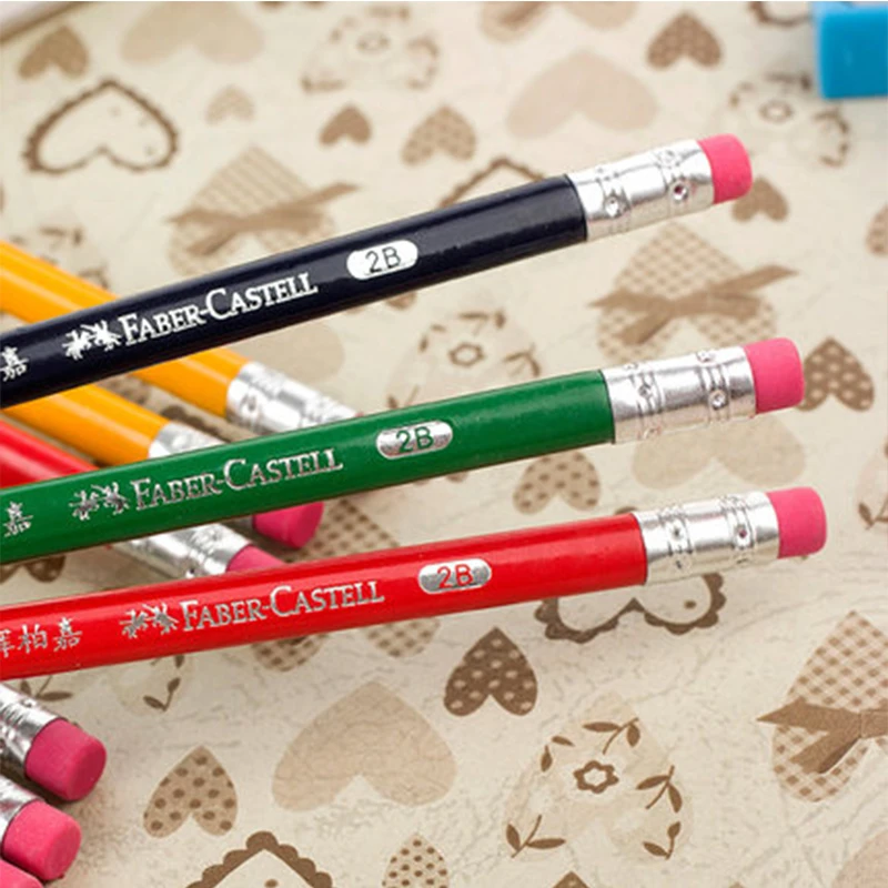 Faber Castell треугольник студент пишущий карандаш пояс резиновая голова цвет бар