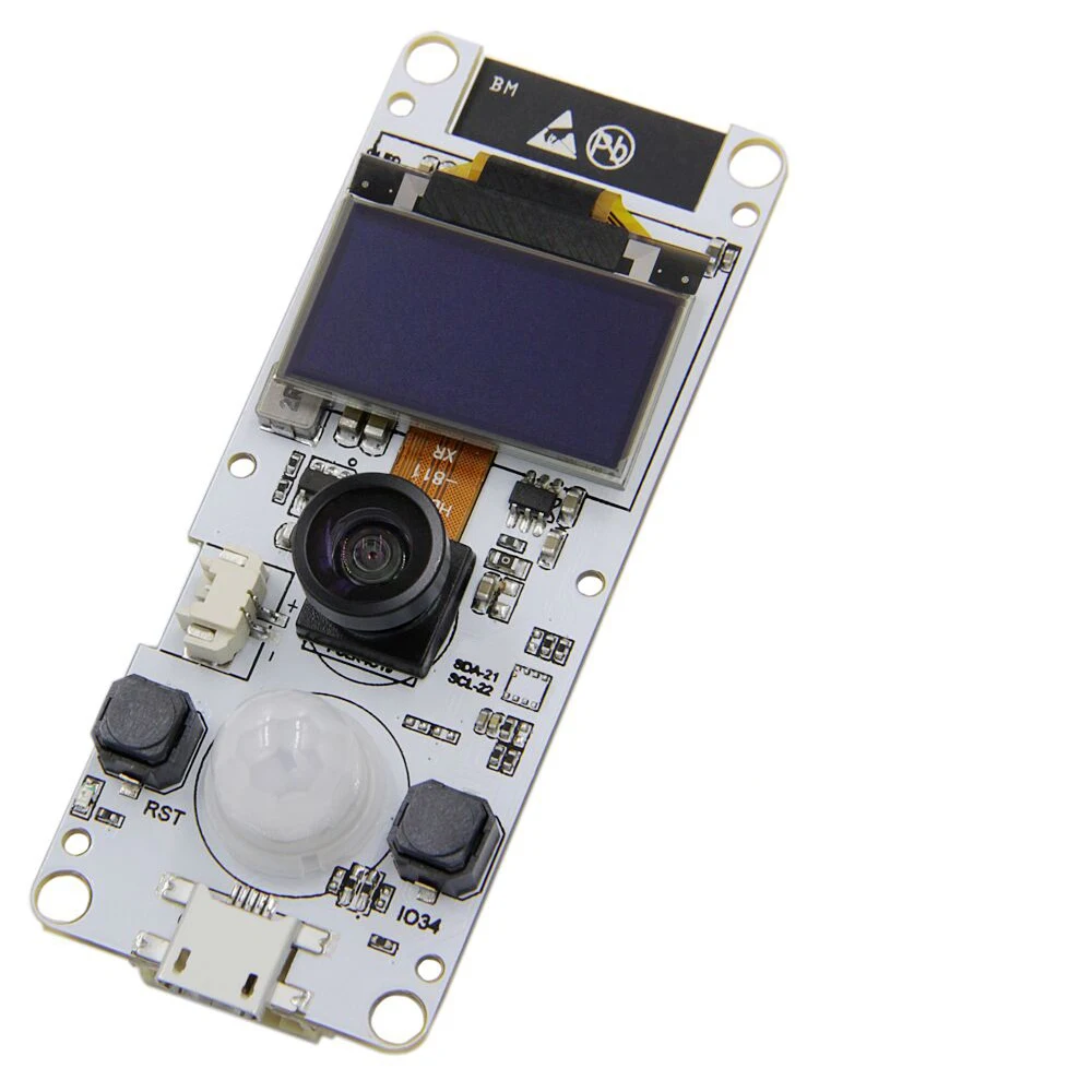 TTGO t-камера ESP32 рыбий глаз широкоугольный объектив камера WROVER& PSRAM модуль камеры ESP32-WROVER-B OV2640 модуль камеры 0,96 OLED