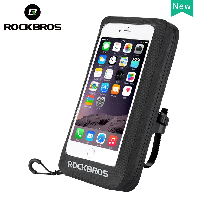 ROCKBROS 100% водонепроницаемая велосипедная сумка мобильный телефон держатель ТПУ