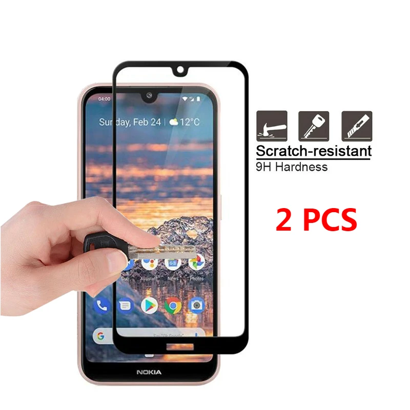 Защитное закаленное стекло для Nokia 2.2/3.1Plus/3.2/4.2/5.1Plus/6/6 2018/6.1/7.1/8/X3/X5/X6 2018 2