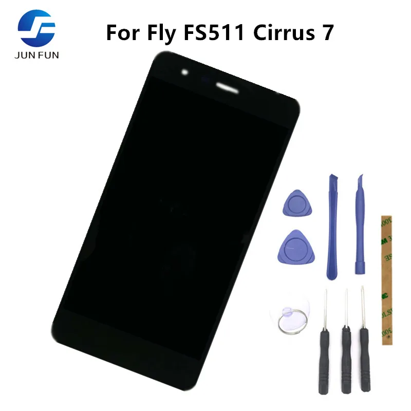 JUN FUN 100% протестировал OK для Fly FS511 FS 511 Cirrus 7 ЖК дисплей Дисплей Панель и Сенсорный