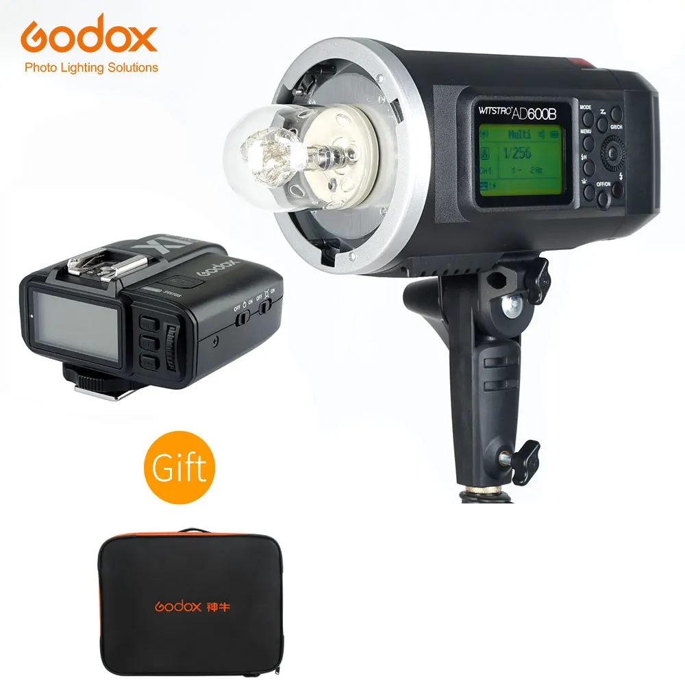 Godox AD600B 600Ws TTL HSS 1/8000 портативная Внешняя вспышка Bowens Mount + с фотоэлементами/N/S/F/O для