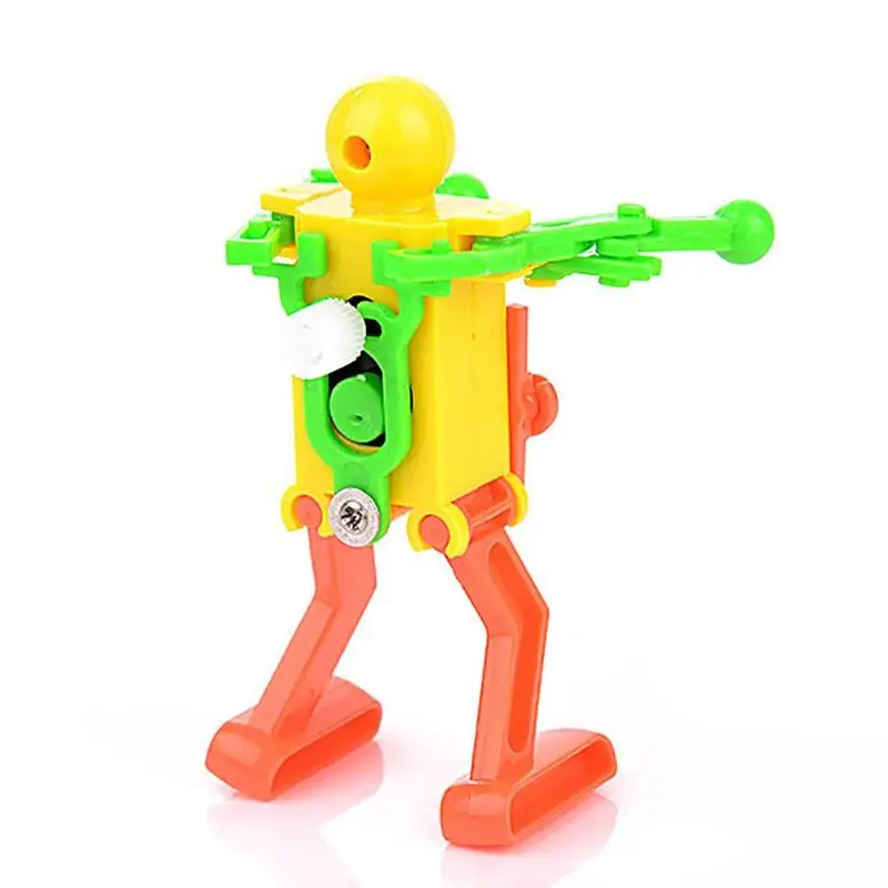 Hot Selling New Classic Funny Wind Up Toys Children Kids Plastic Clockwork Spring Dancing Robot Toy Gifts Random Color