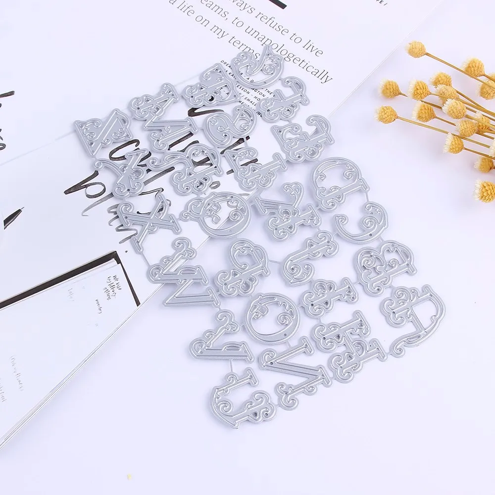 Алфавит Письмо ремесло штампы ABC металла резки DIY Скрапбукинг 2019 Новое