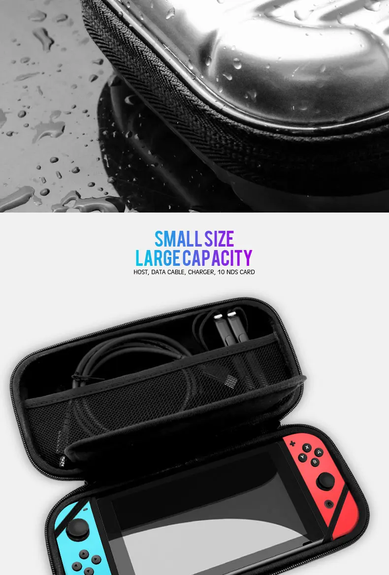 Чехол для хранения для kingd Switch, водонепроницаемая Портативная сумка, защитный жесткий чехол для ПК, сумка для nintendo Switch, консоль NS