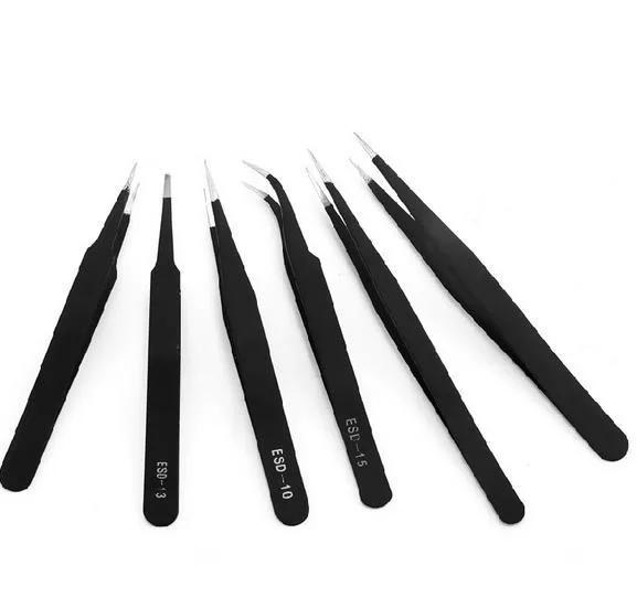 Новый 6 шт./компл. антистатические пинцеты анатомическая Хирургическое и