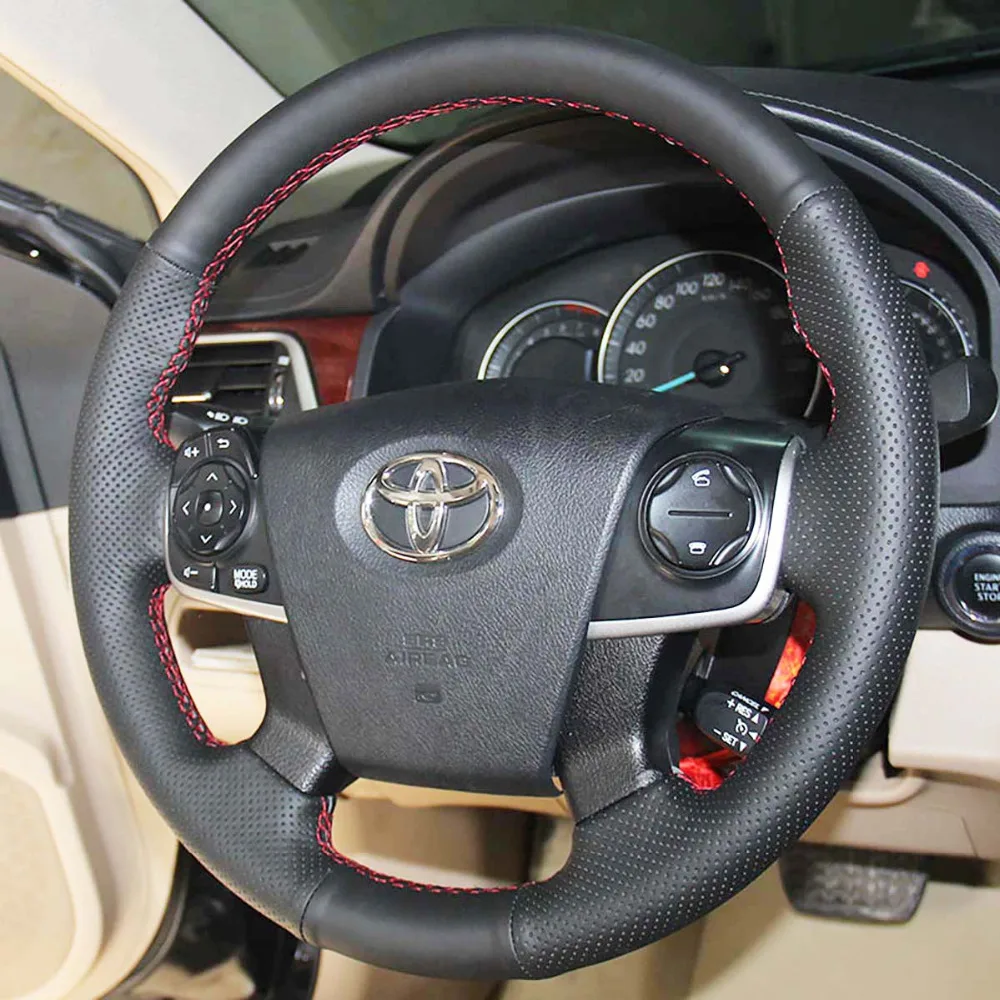 Кожаные чехлы PONSNY из искусственной кожи черного цвета для Toyota Camry 2012 2013 2014 |