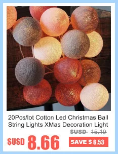 4 Colors 20Pcs/lot Led Cotton Ball String Light LED Garland Fairy Lights Christmas Lights For Party Wedding Bedroom Decoration