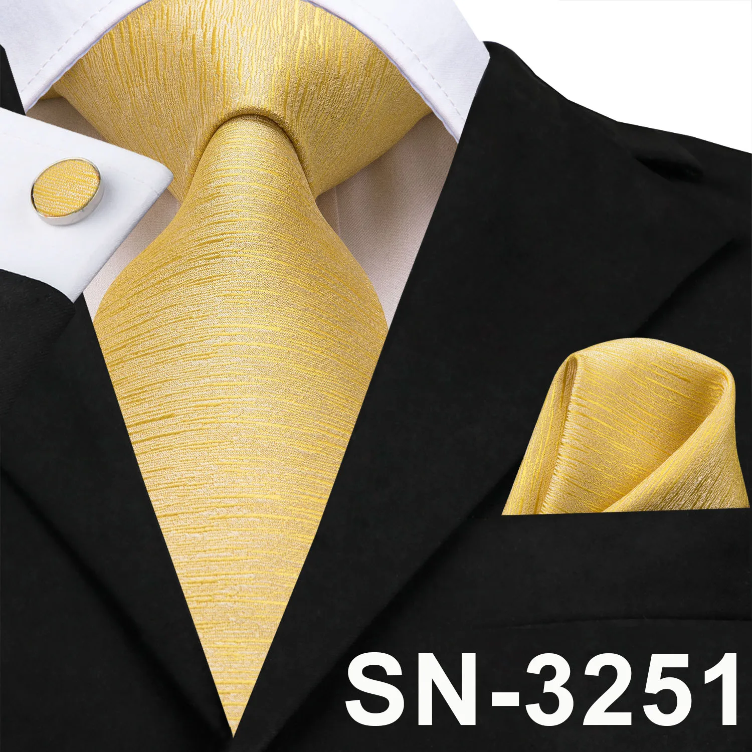 SN-3251 Hi-Tie роскошные шелковые галстуки с рисунком Пейсли Набор Синий Черный Серый шеи носить галстук платок Набор Запонок Модные мужские галстуки - Цвет: SN-3251