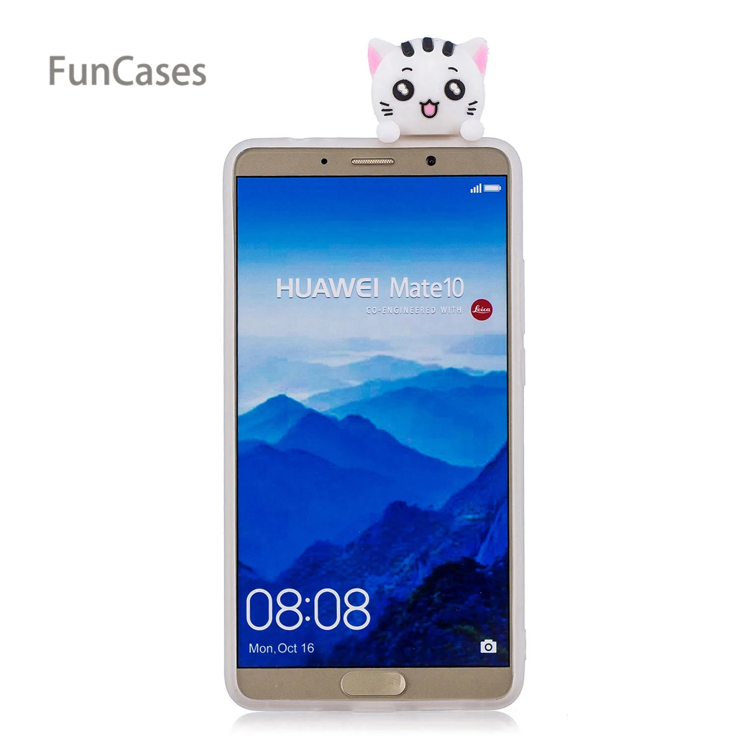 3D чехол для телефона с пандой huawei mate 10 Мягкая силиконовая задняя крышка бампер