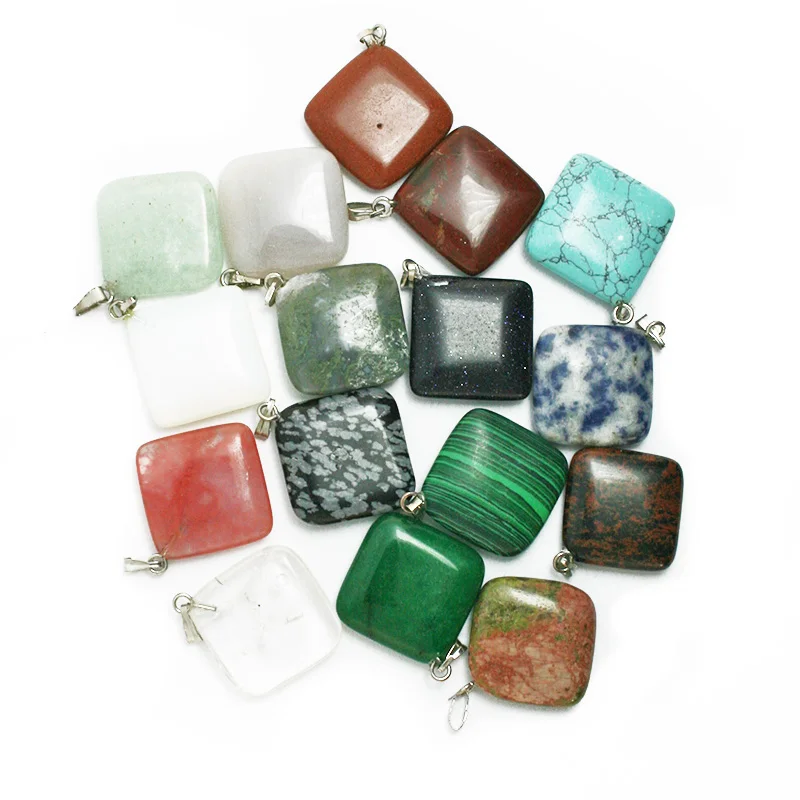NiceBeads 25*25 мм Подвески из натурального камня подвески в форме Рожков для DIY