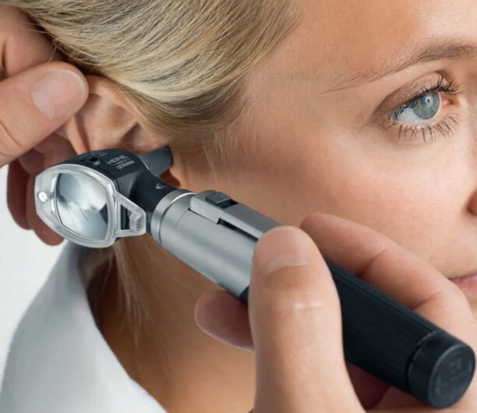 LINLIN медицинский Otoscopio Diagnositc Комплект Уход за ушами карманный портативный светодиодный отоскоп диагностический набор с 8 наконечниками