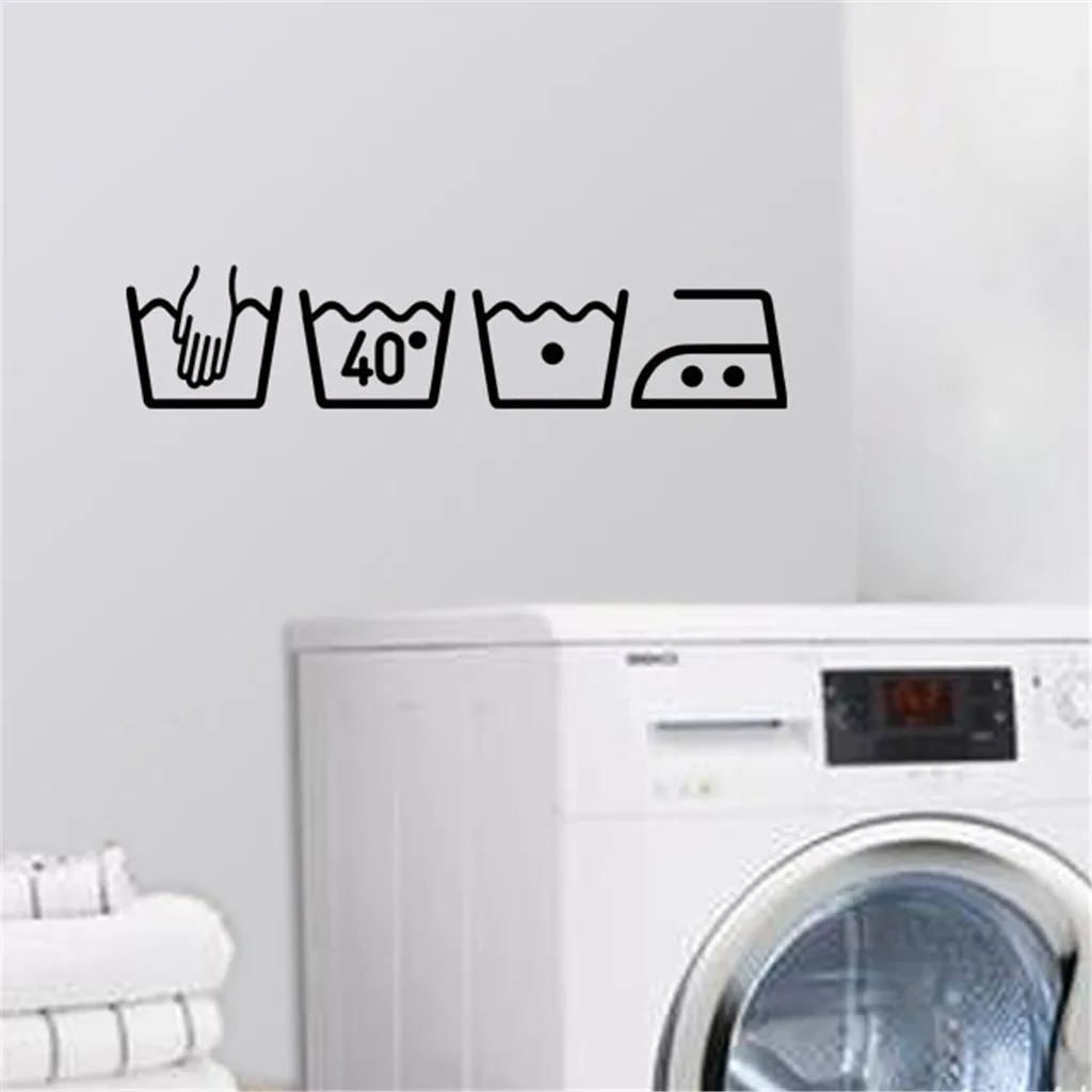 Wall Stickers Decor Stickers Washing Machine Personality Creative Wall Stickers Mobile Creative Wall Affixed With Decorative