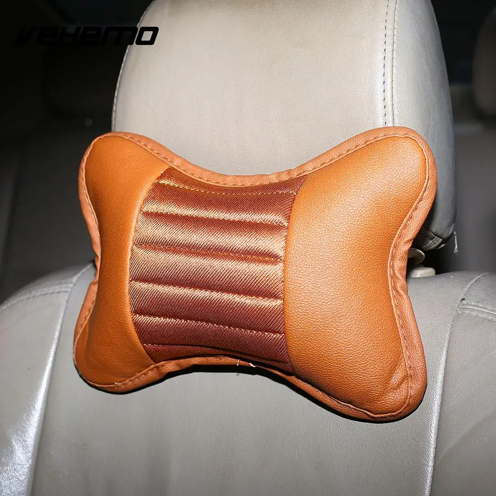 Автомобиль NeckPillow из искусственной кожи подголовник сиденья Отдых Подушка