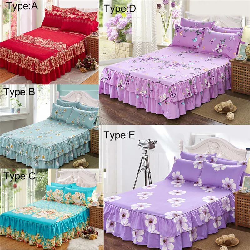 Постельное покрывало для кровати утолщенная натяжная простыня односпальной и