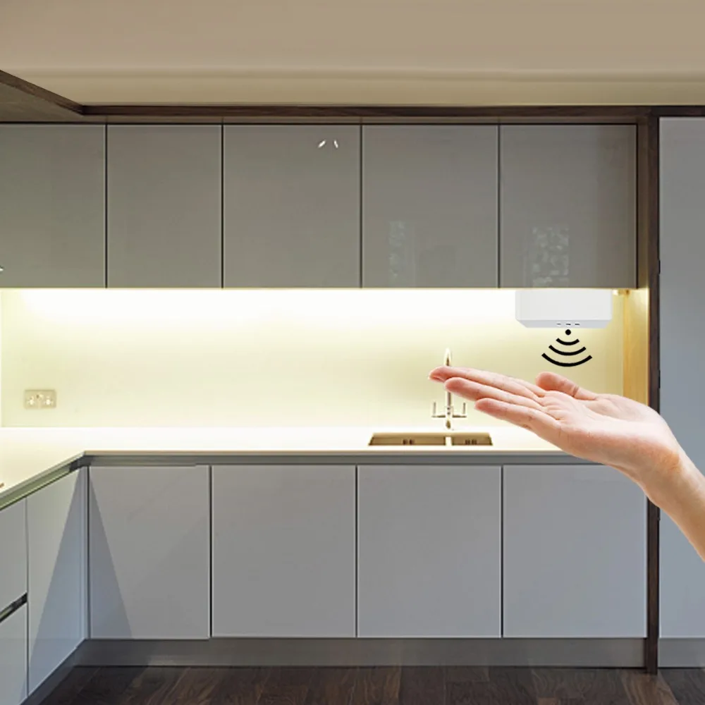 Dimmable ручной переключатель движения DIY шкаф кухонный светодиодный свет полосы аксессуары 5A 12 V/24 V ручной волновой переключатель с диммером