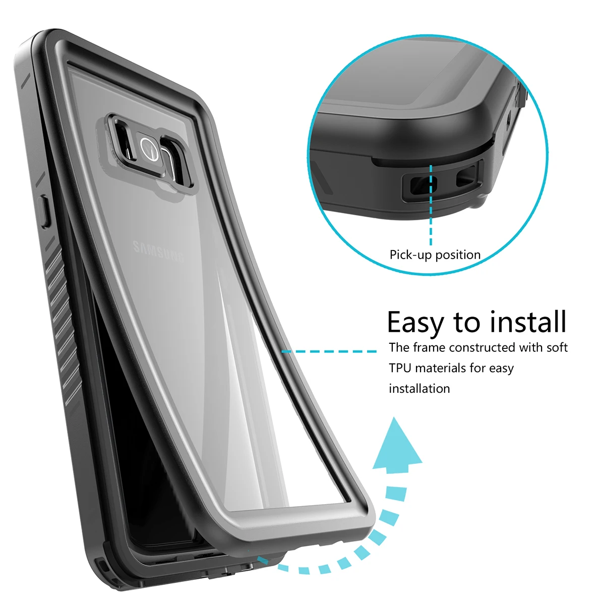Caseier IP68 360 градусов Водонепроницаемый Чехлы для мобильных телефонов для samsung Galaxy S Lite эксклюзивный выпуск samsung Galaxy S8 плотный чехол