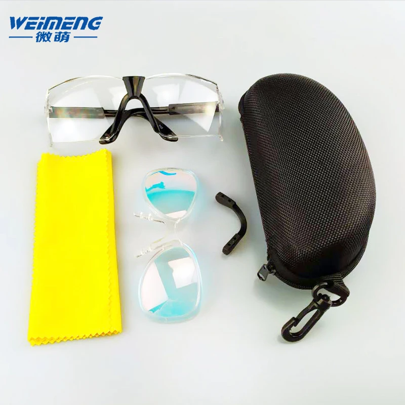 Weimeng 1535нм лазерные безопасные очки OD + 6 для лазерной резки лазерная пленочная