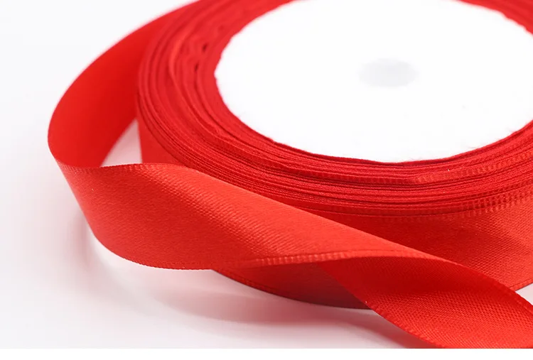 25 ярдов/рулон корсажных сатиновых лент для свадьбы рождественской вечеринки