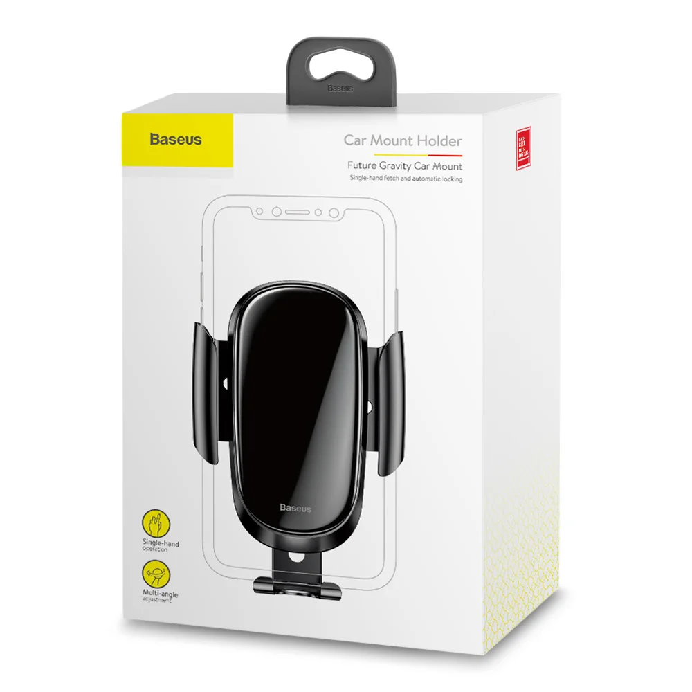 Baseus автоматический Future Gravity автомобильный держатель 360 градусов Алюминиевый