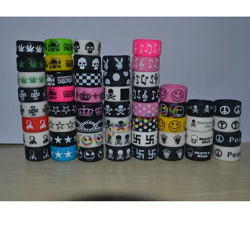 60 шт. нескользящих силиконовых колец для электронных сигарет диаметром 22 мм |