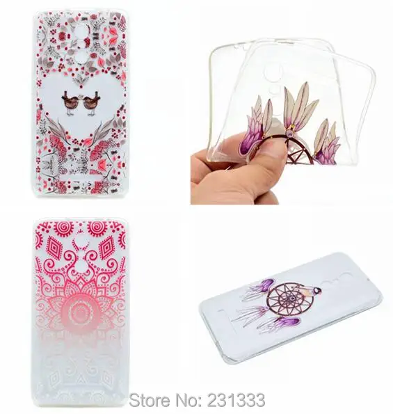 Мягкий чехол из ТПУ с цветком мандалой для LG G6 X Screen Power K10 K4 K8 2017 прозрачный