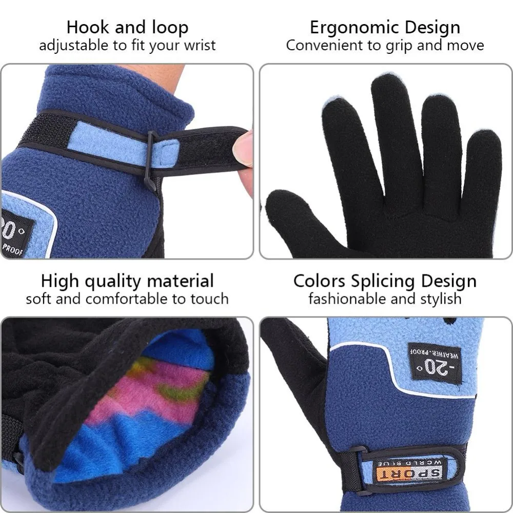 Зимние перчатки для сноуборда ветрозащитные катания на лыжах теплые защитные