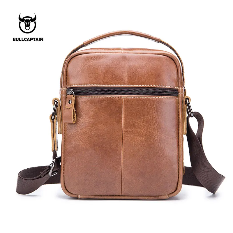 Сумка кросс-боди мужская из натуральной кожи маленький мессенджер на ремне для