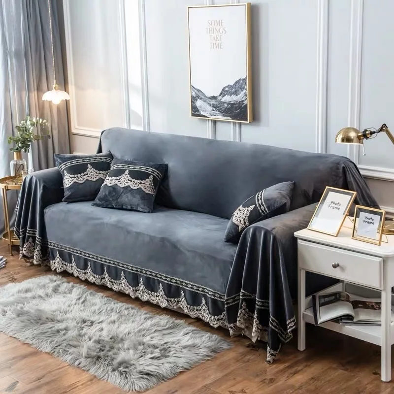 Роскошный Европейский чехол для дивана высококачественный диван полотенце с