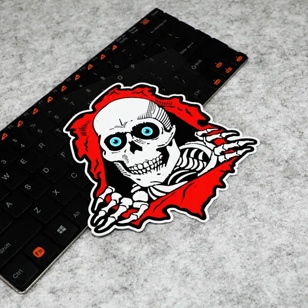 Светоотражающая Автомобильная наклейка GalonDeco с изображением черепа наклейки на