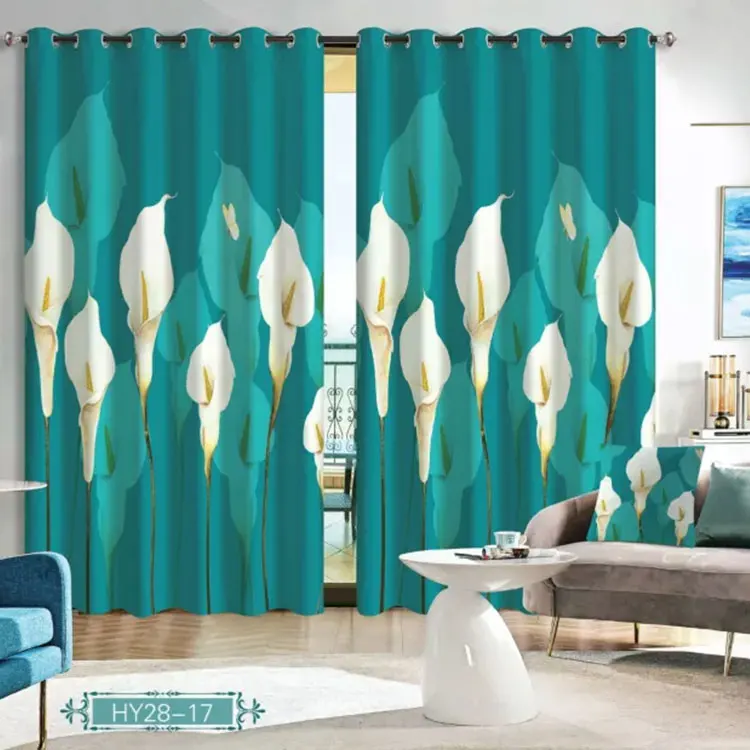 Окно 3D занавеска Калла Лилия Гостиная Современные товары для дома обработка окна