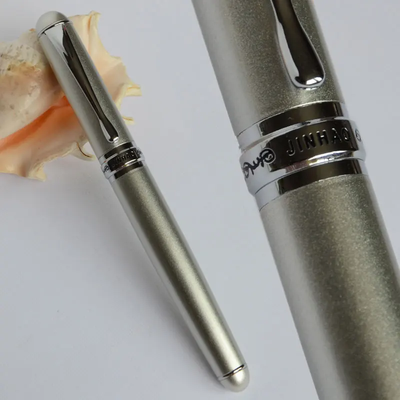 Pen as picture JINHAO X750 Матовый Черный Ролик Шариковая ручка синий медный Серый Золотой винный серебряный 15 цветов для выбора офиса Бизнес - Цвет: Pen as picture