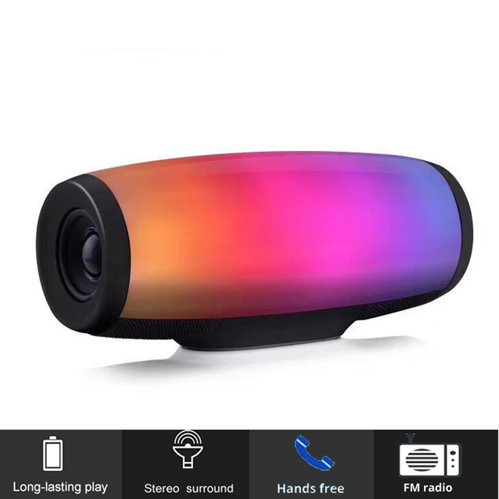 Беспроводной bluetooth динамик портативный стерео сабвуфер музыкальная Колонка