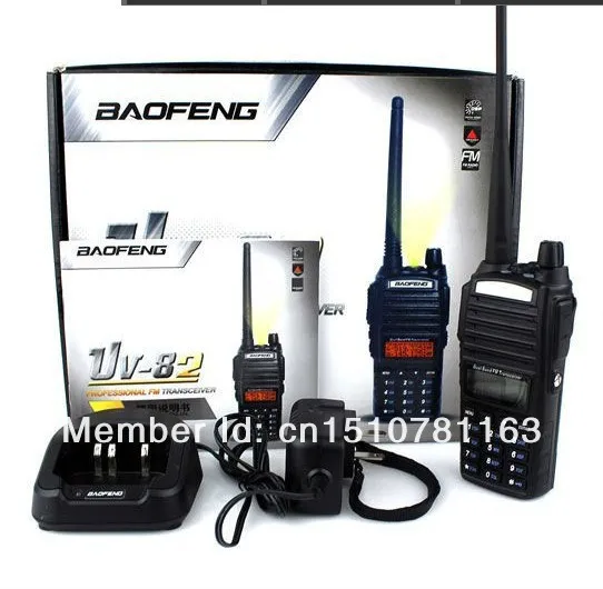 Бесплатная доставка DHL + 2014 Baofeng UV-82 UV82 двухдиапазонный 5 Вт VHF/UHF портативное