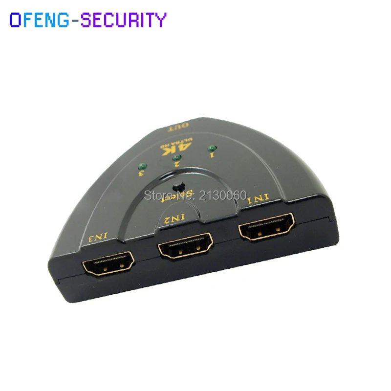 Горячая продажа 4K * 2K 3D Mini 3 порта HDMI переключатель 1.4b сплиттер в 1 выход порт