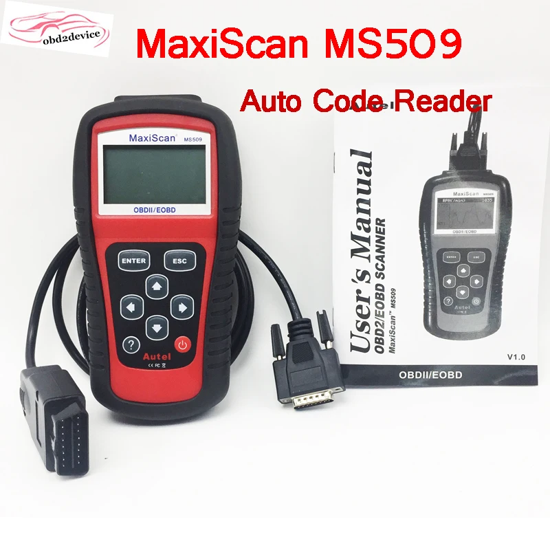 Фото Autel Новый MS509 OBDII автомобильный OBD2 сканер Maxiscan MS509 Автомобильная диагностика многоязычный автомобильный инструмент заводская поставка №2