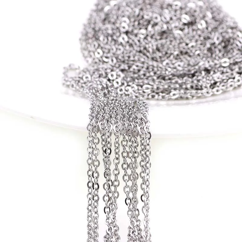 Цепочка Из Нержавеющей Стали для ожерелья браслета 5 метров|Ювелирная фурнитура