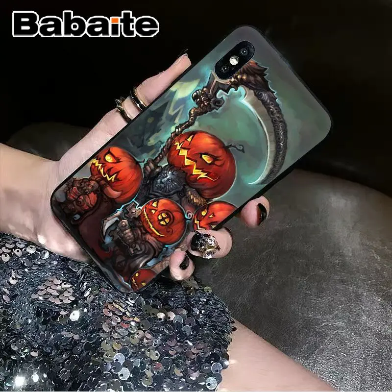 Babaite Тыква Хэллоуин Летучая мышь черный ТПУ Мягкий силиконовый чехол для