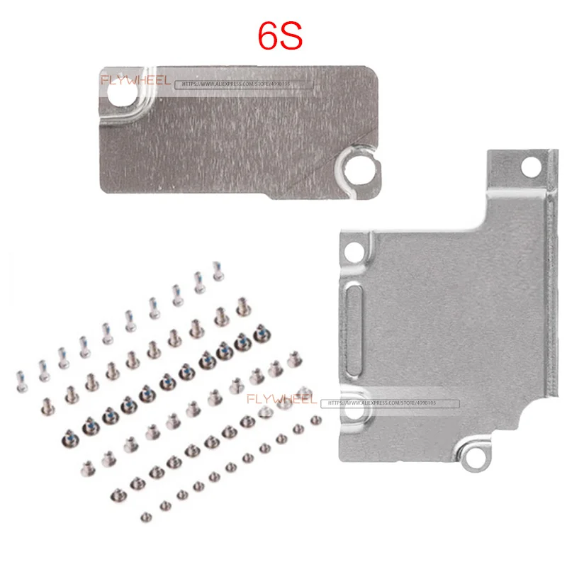 1 комплект для iPhone 5 5S 6 6S 7 8 Plus ЖК-дисплей Металлический кронштейн крышка+ аккумуляторная прокладка металлическая пластина Держатель со всеми винтами