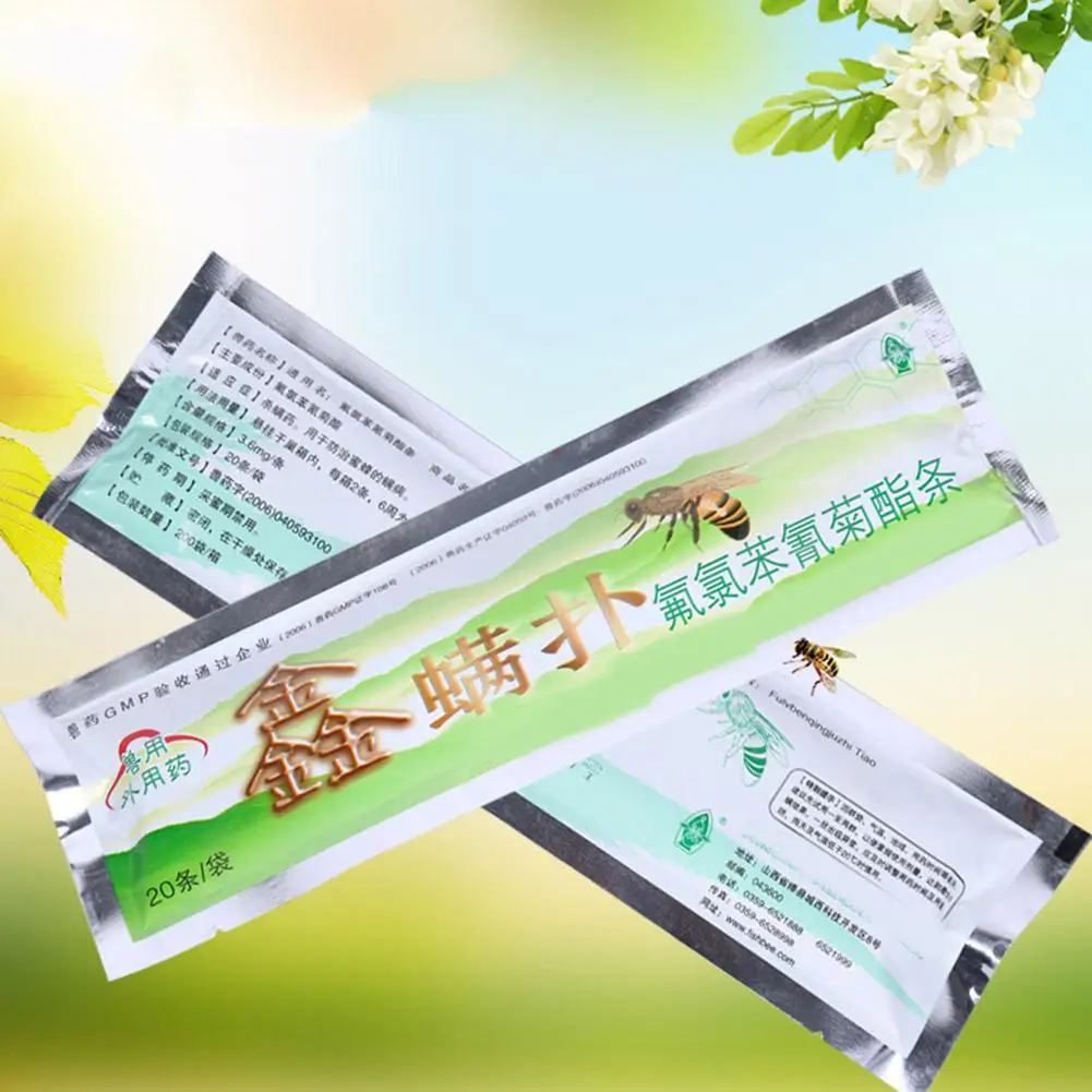 Пчелы зеленого цвета с защитой от клеща полосы Профессиональный быстрый убийца