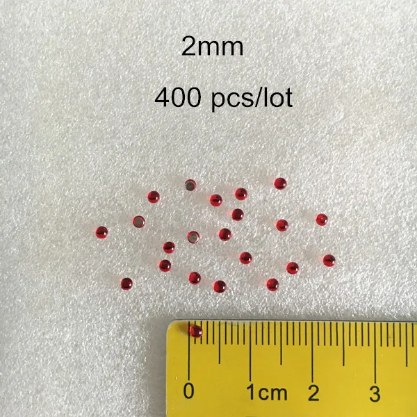 2mm - 400 pcs Красный полукруглый гладкой Кабошоны, Акриловые Flatback кабошон для DIY ремесел, 2 мм/3 мм/4 мм/5 мм/6 мм/8 мм/10 мм /12mm - Цвет: 2mm - 400 pcs