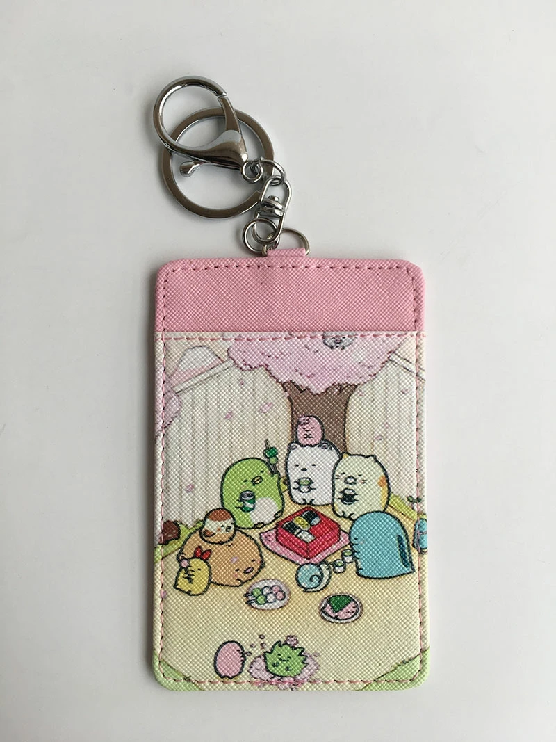 see chart IVYYE 1 шт. Sumikko gurashi аниме плюшевый держатель для карт PU мультфильм Кредитные ID Сумки монета автобус карты кошелек малыш девочки подарки - Цвет: see chart