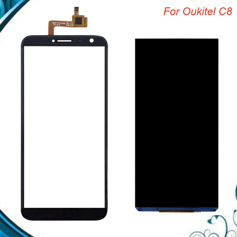 Для Oukitel C8 ЖК дисплей + сенсорный экран 100% протестированный дигитайзер стеклянная