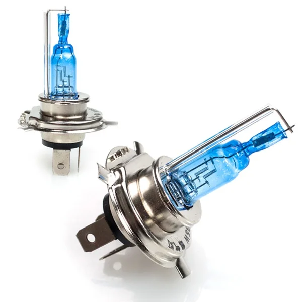 2 шт. новые универсальные галогеновые лампы H4 HID для мотоцикла фары супер белого
