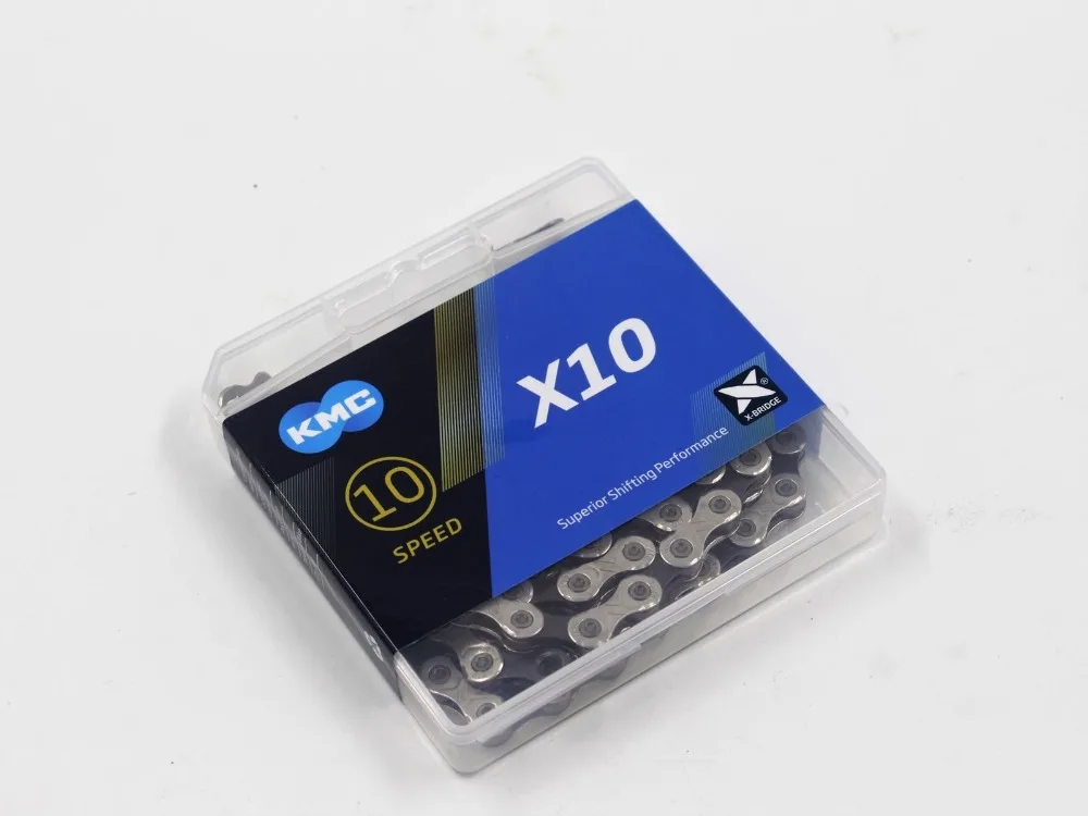 KMC X10 велосипедная цепь MTB цепь для дорожного велосипеда 116L 10 скоростей для Shimano S ram C ampagnolo