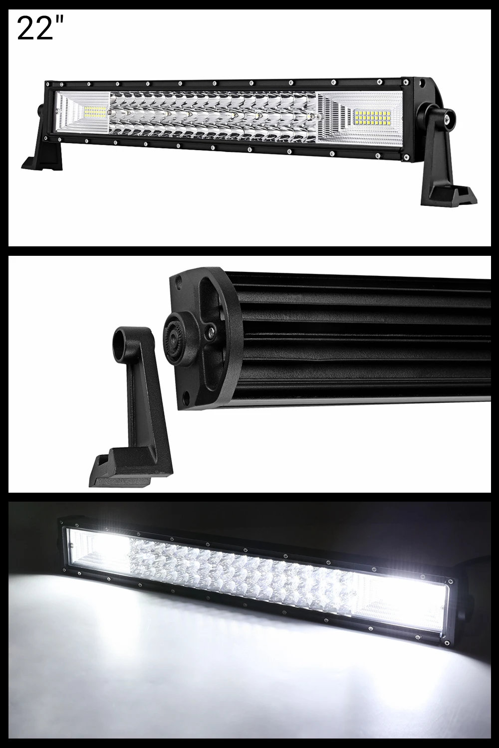 Oslamp 3 ряда 2" 34" 4" 50" Автомобильный прямой светодиодный светильник светодиодный Рабочий фонарь комбинированная лампа для 4x4 грузовика ATV прицепа автомобиля внедорожного вождения