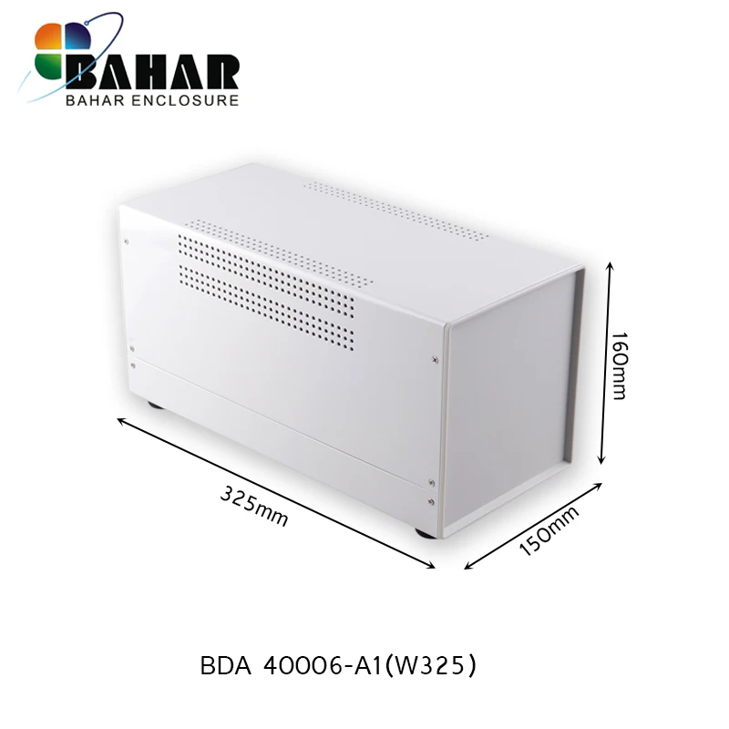 BDA40006-A1(W325)BTS 325*160*150 мм Железный корпус diy чехол для инструментов для проводных разъемов электронный корпус продукты проект коробка Железный корпус - Цвет: BDA40006-A1(W325)BTS