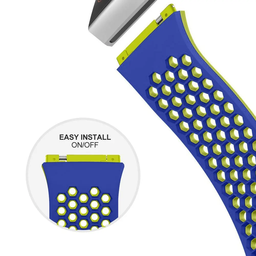 

Ktab Watch Bands for Fitbit Ionic Bands Soft Replacement Sports watch Bands For Fitbit Ionic Smart Watch Men Women Large Small