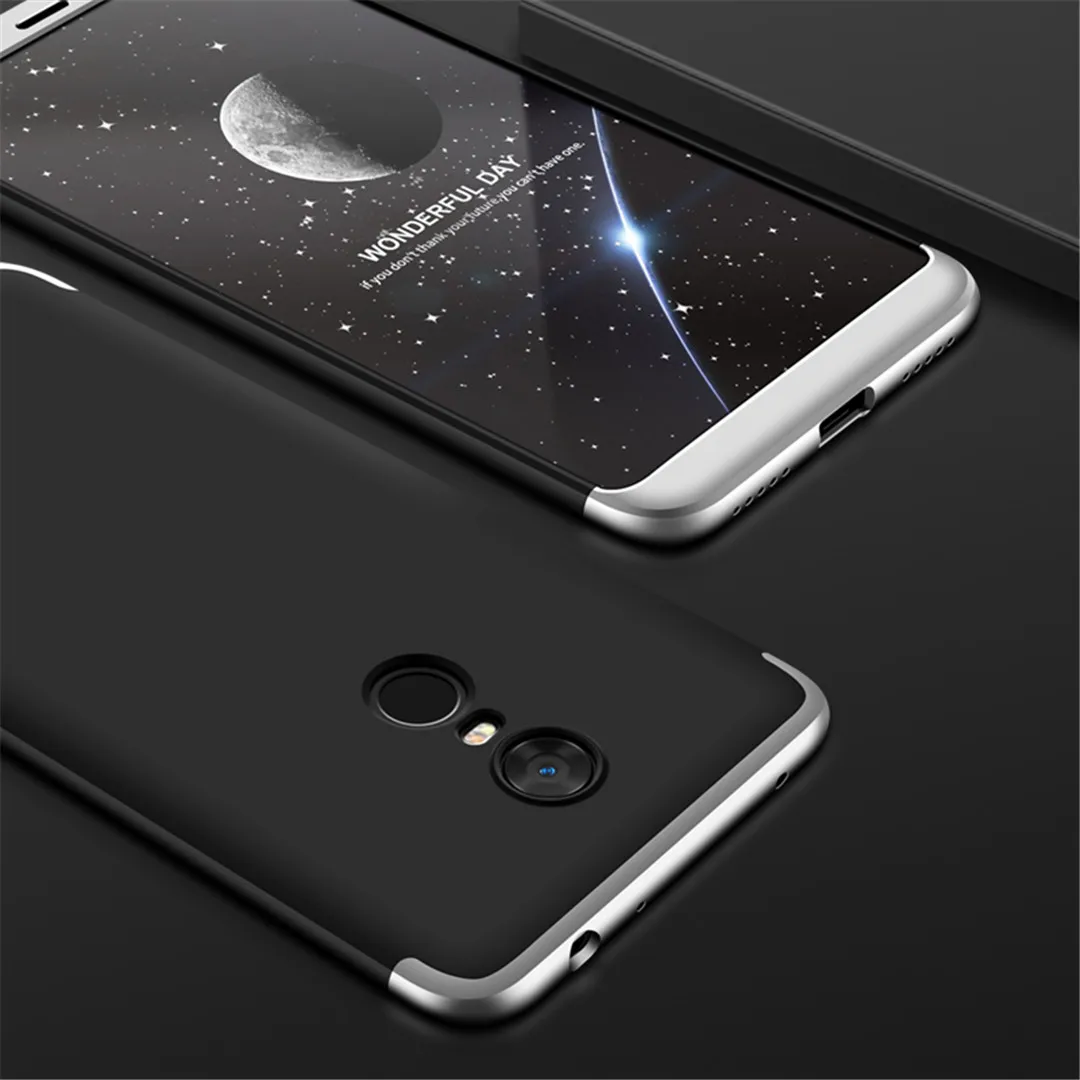 KINBOM чехол для Xiaomi Redmi 5 плюс 4A 360 градусов Полная защита бизнес Матовый Жесткий 3 в 1